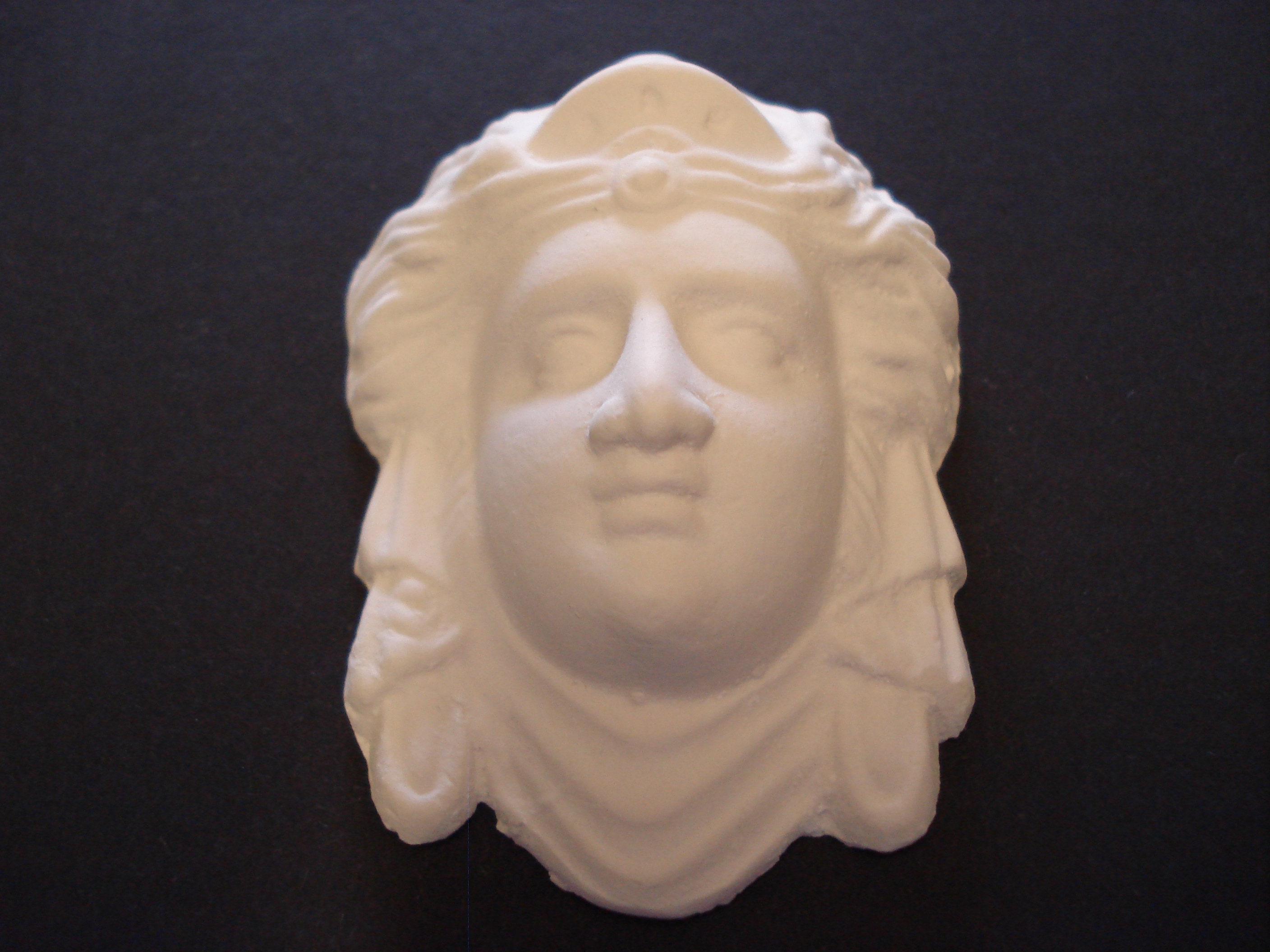 Plaster ornaments x 5 items Etsy