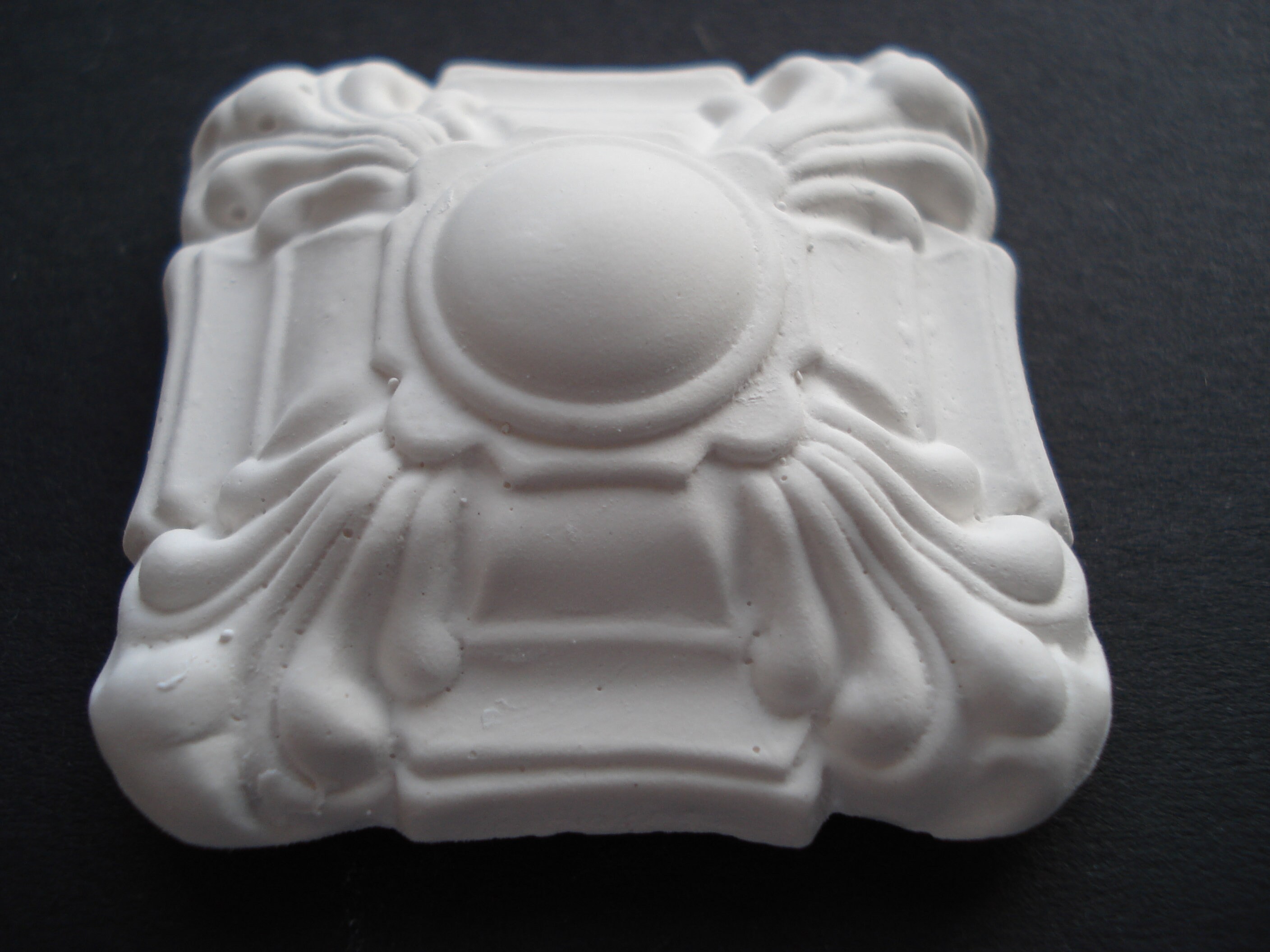 Plaster ornaments x 5 items Etsy