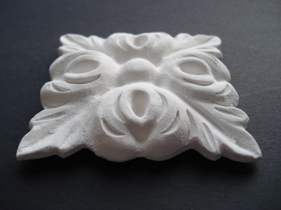 Plaster ornaments x 5 items Etsy