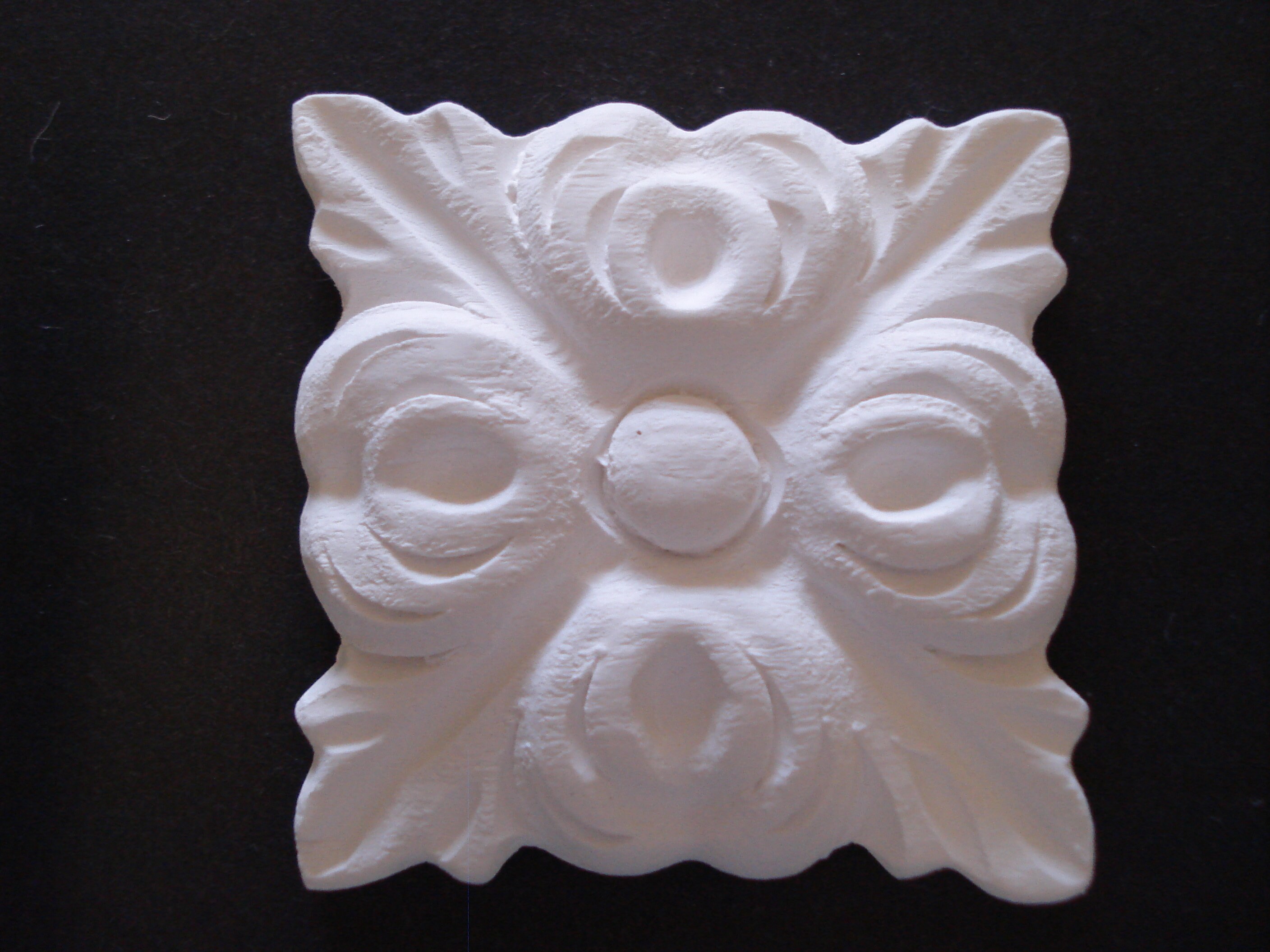 Plaster ornaments x 5 items Etsy