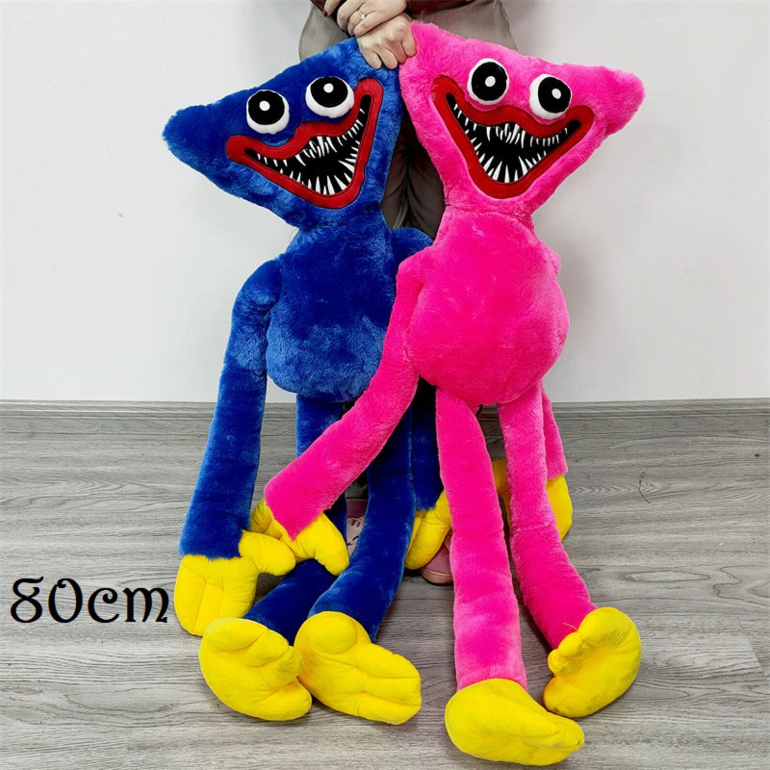 80cm Huge Huggy Wuggy Plushhuggy Wuggy Poppy Playtime Etsy Denmark