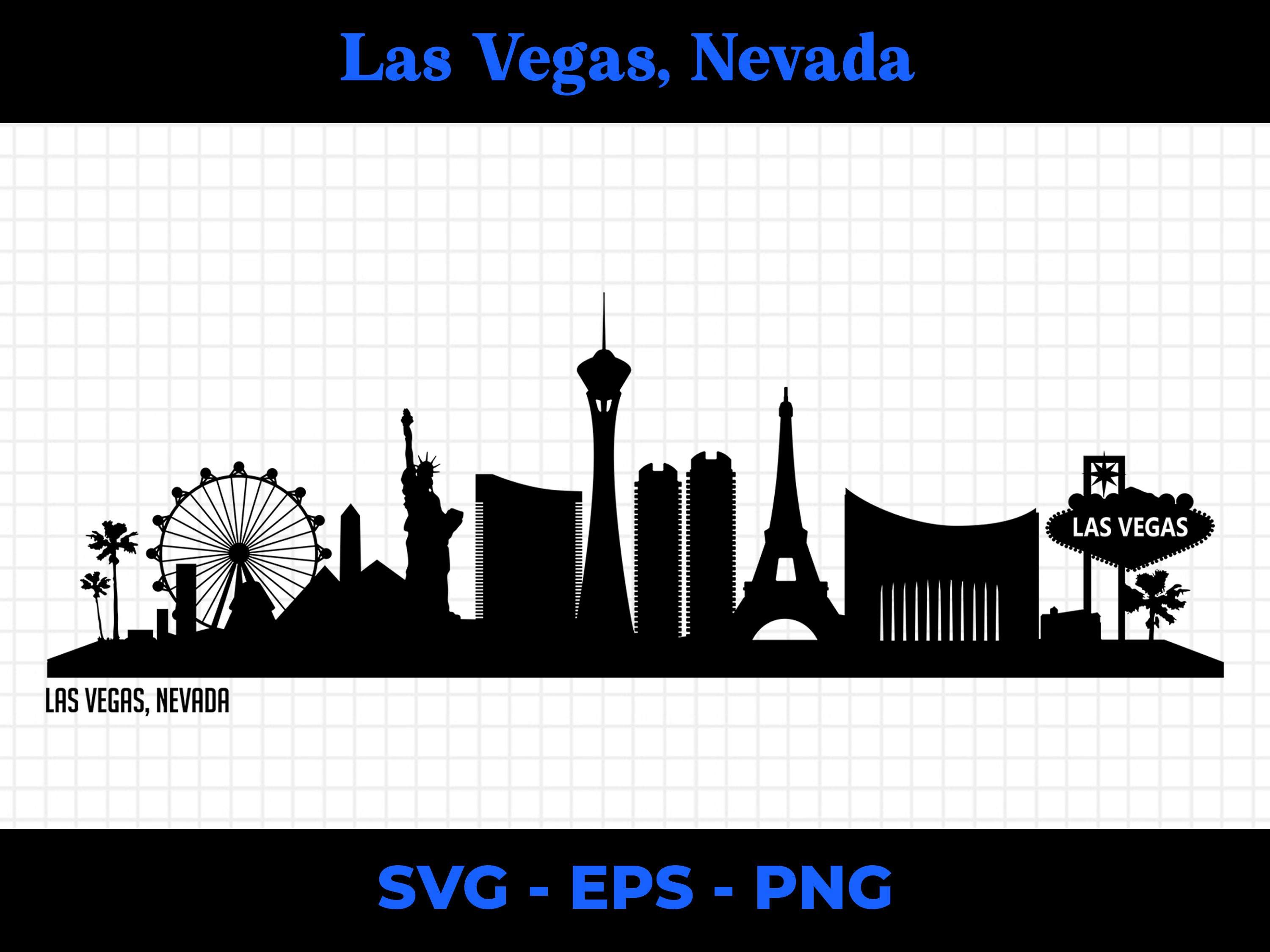 Las Vegas Skyline Wall Decal — Wall Star Graphics