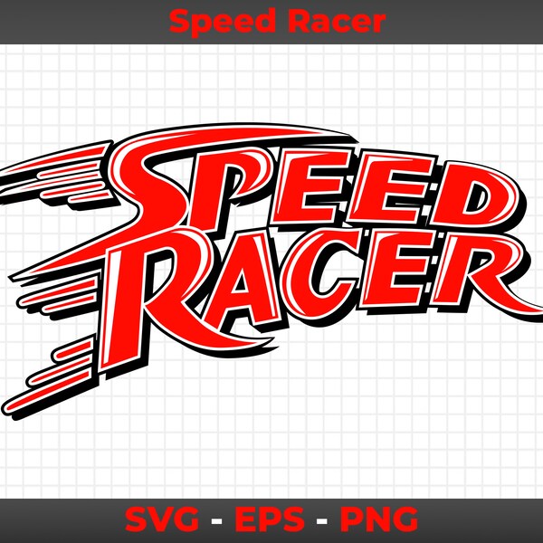 Speed Racer / Graphic, Logo, Clipart, SVG, EPS, PNG