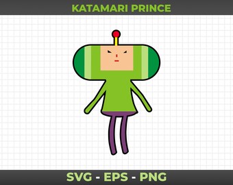 Katamari Prince / Graphic, Clipart, SVG, EPS, PNG / Cut files for Cricut, Silhouette, Laser Cut Files