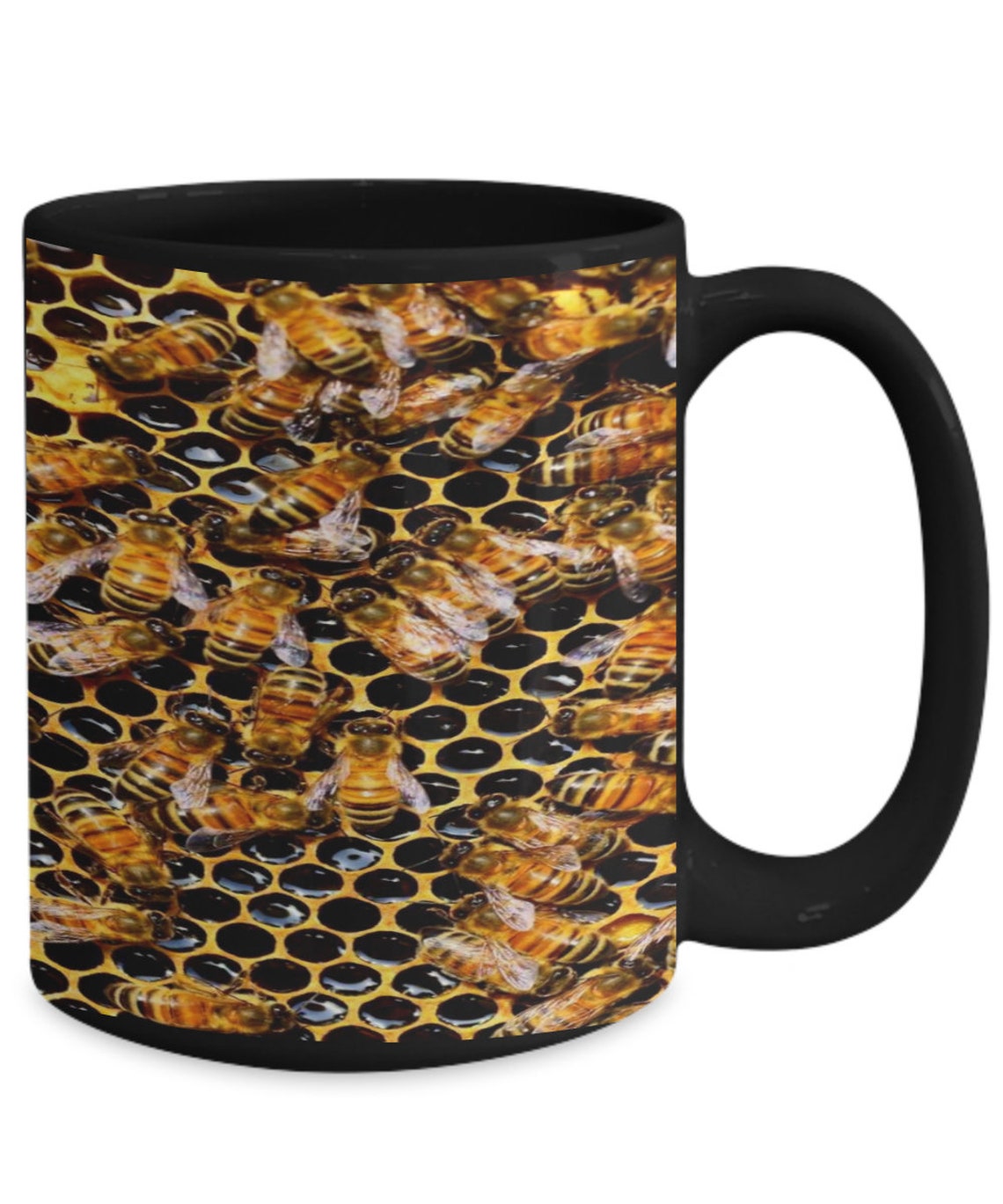 Bees in Hive Mug Wrap Around Design - Etsy
