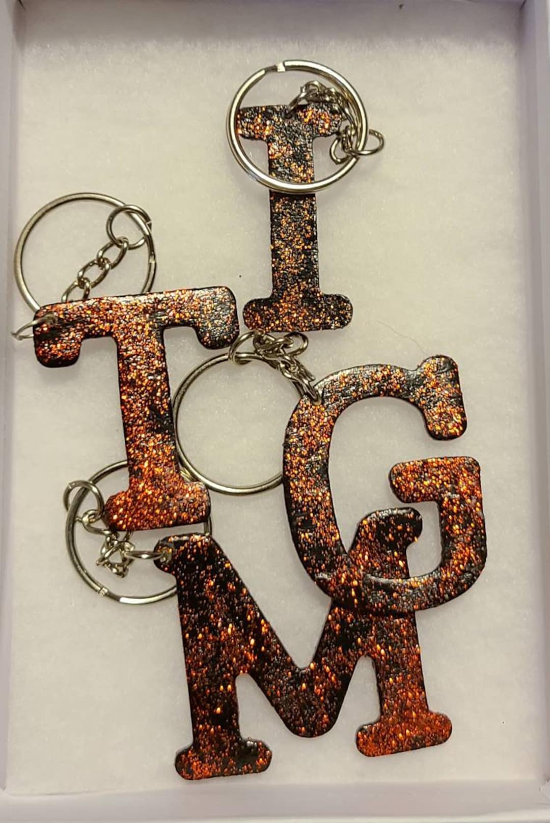 Red Glitter Name Initial Keychain Glitter English Alphabet Etsy UK
