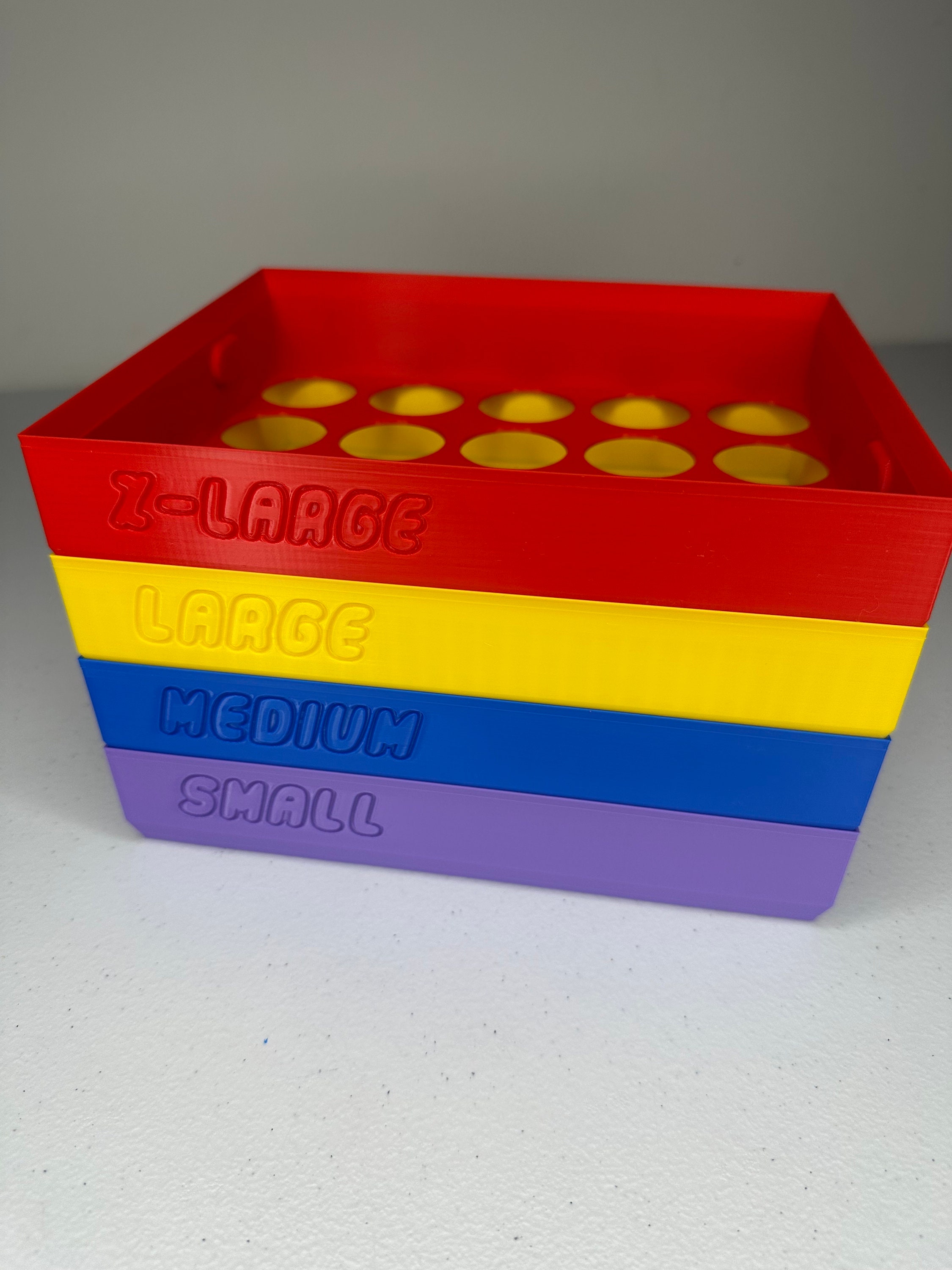 Personalized Building Blocks Tray With Side Compartment and Dry