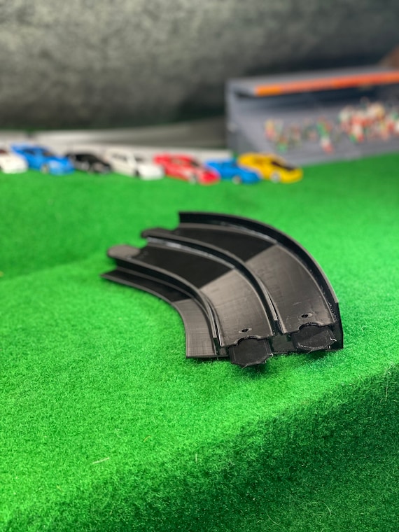 45 deg Banked Curve Hot Wheels Track Compatible