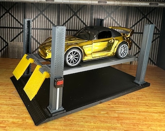 4 Post Car Lift - Adjustable - for Hot Wheels and Diecast cars