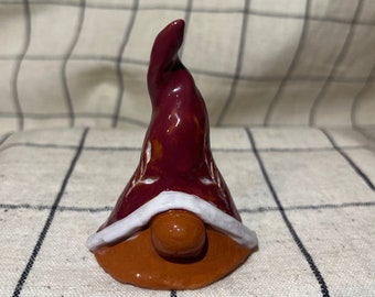 Handmade Terracotta Red Christmas Gonk