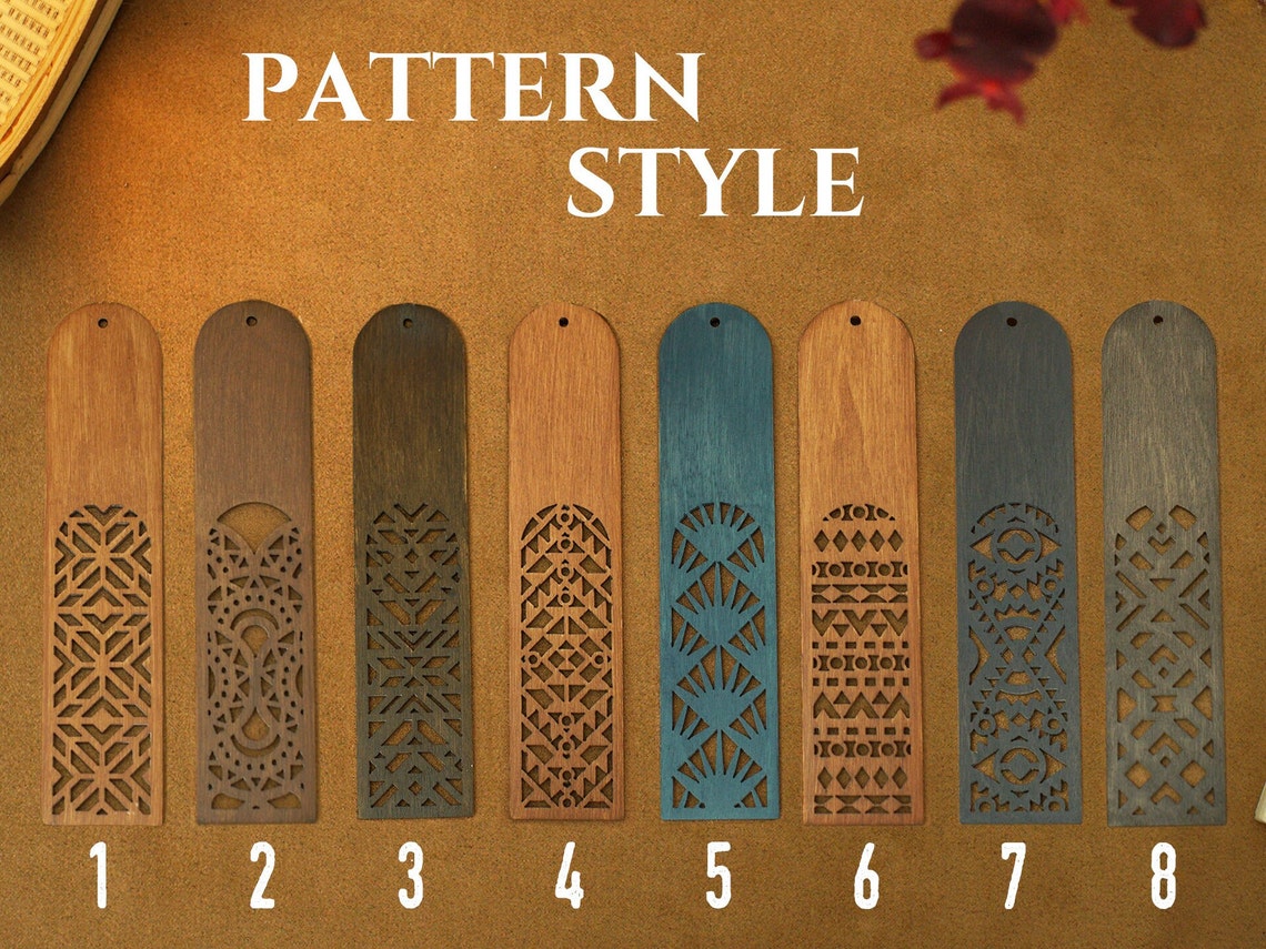 Engraved Wooden Bookmarks, Handmade Wood Bookmark With Tassel, Custom ...