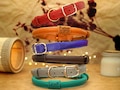 Rolled Leather Dog Collar with Bead ID Tag - Personalized Dog Collars for Shaggy Dogs - Customized Dog Collar - Rope Dog Collar product logo