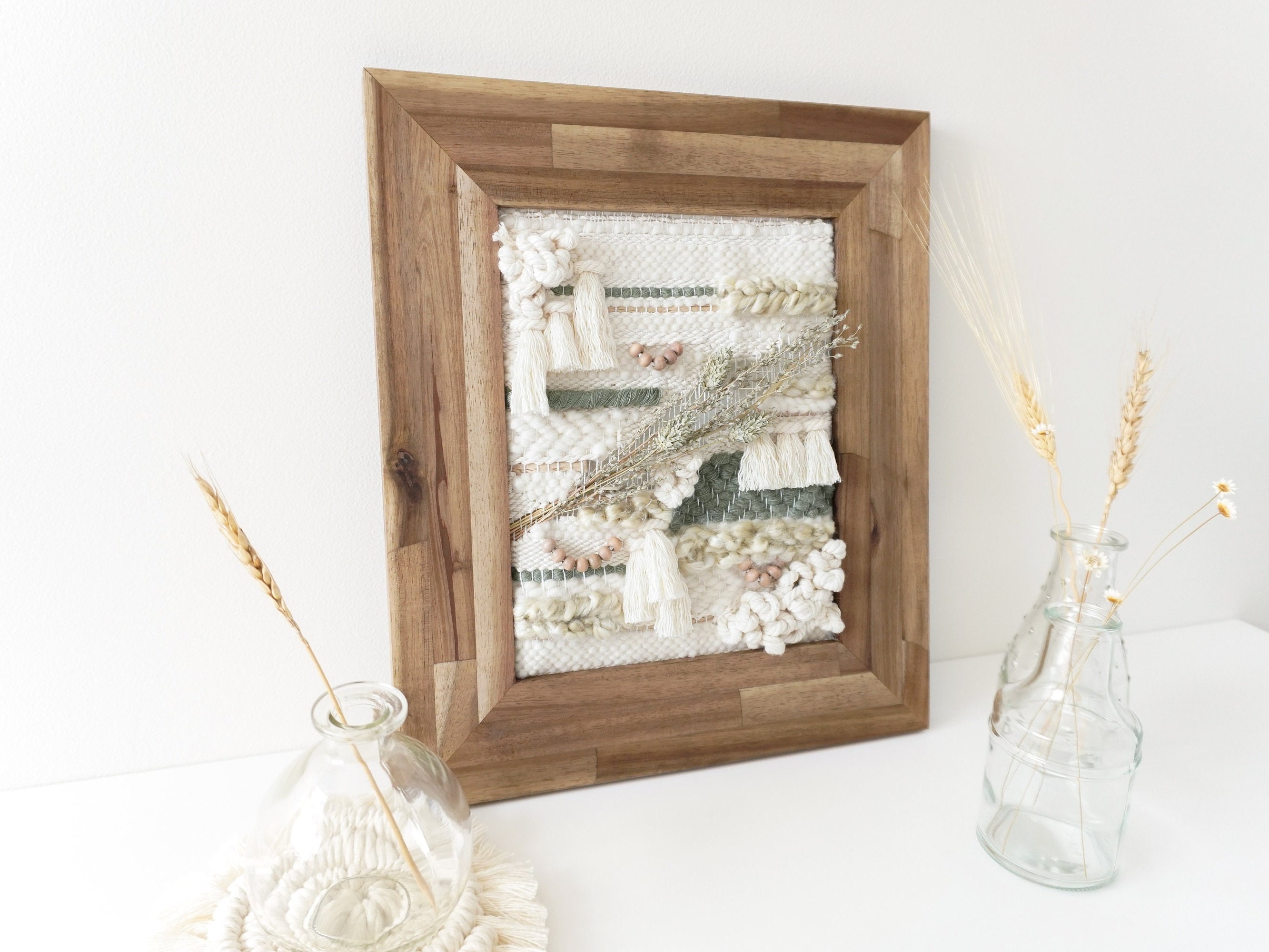 Nature Inspired Wall Hanging Textured Wall Art Framed Etsy