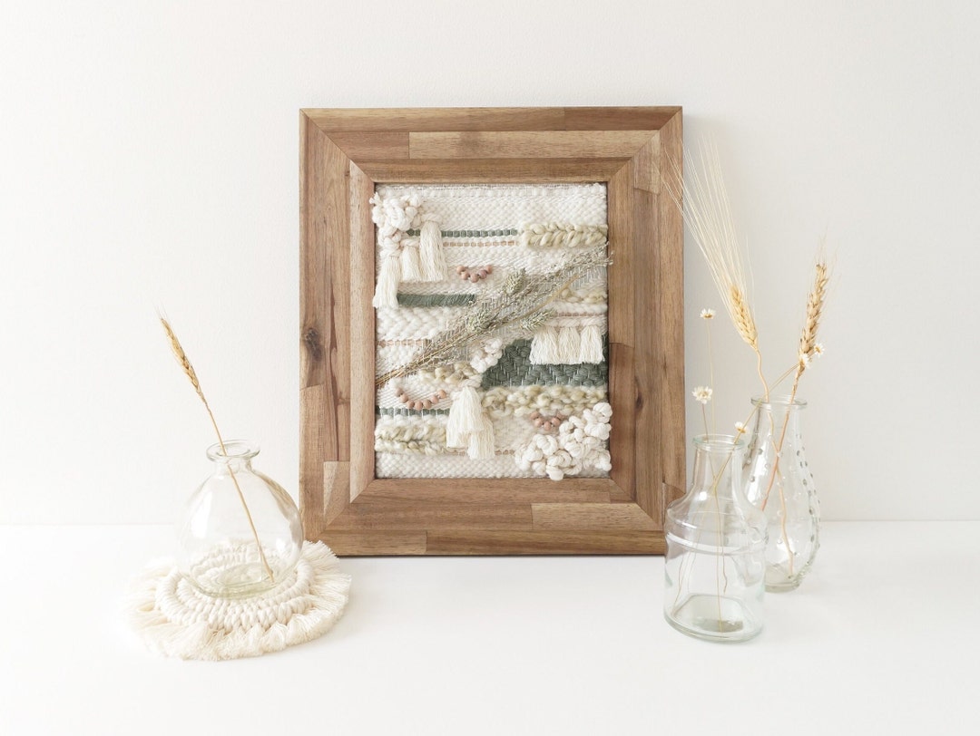 Nature Inspired Wall Hanging Textured Wall Art Framed Etsy