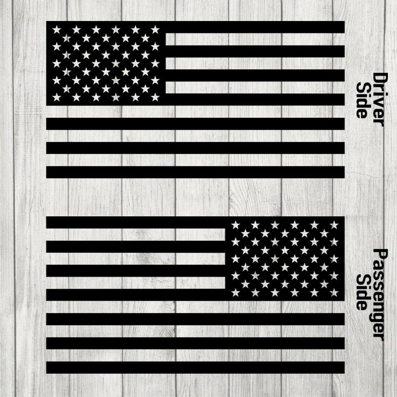 Fender Flag Decal United States of America Flag Vinyl Decal Etsy