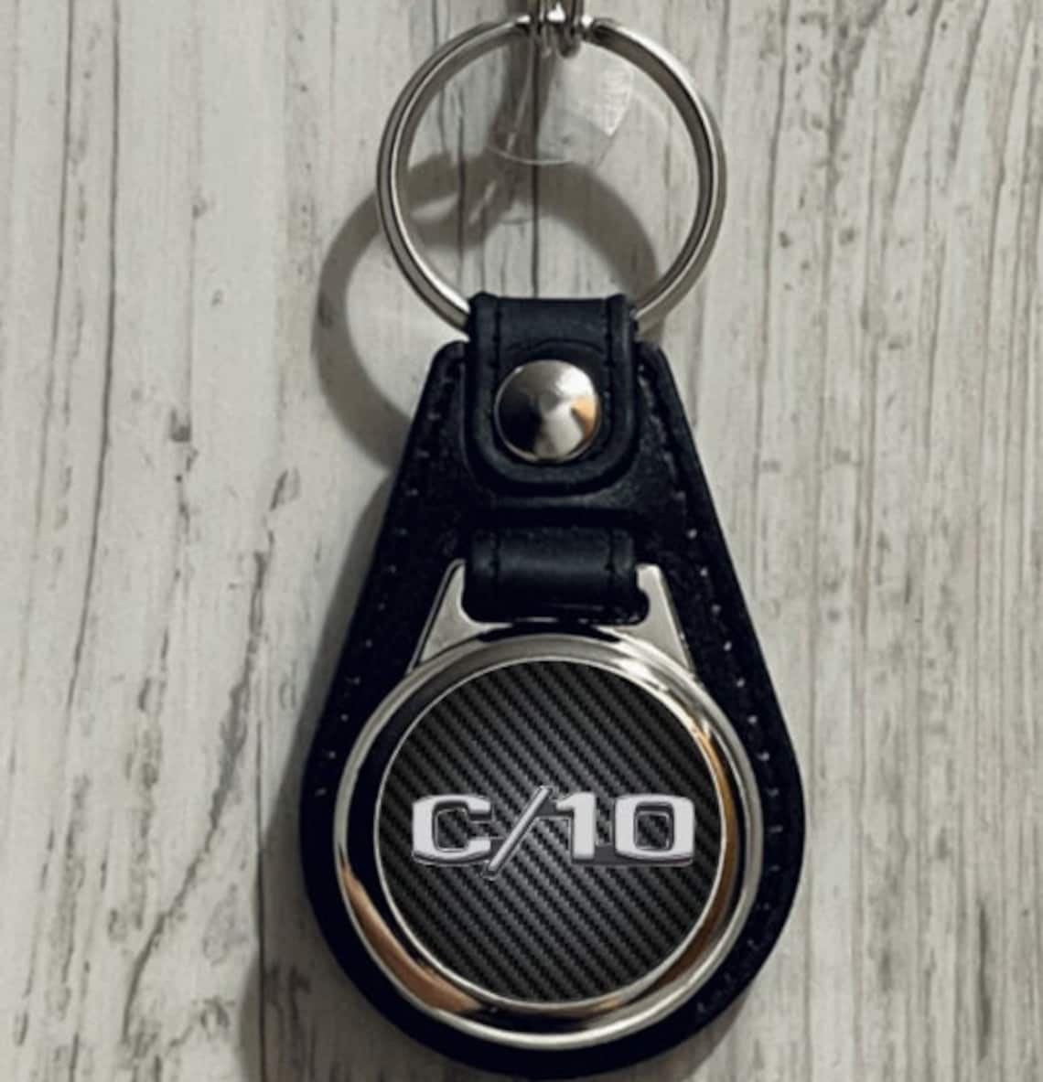 Personalized C10 Keychain Classic C/10truck Style Single Sided Round ...