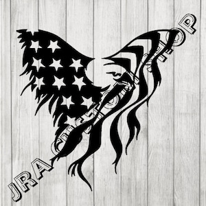 Vinyl Decal America Eagle & Flag Vinyl Decal Car Truck Van SUV Mug Sticker Gift