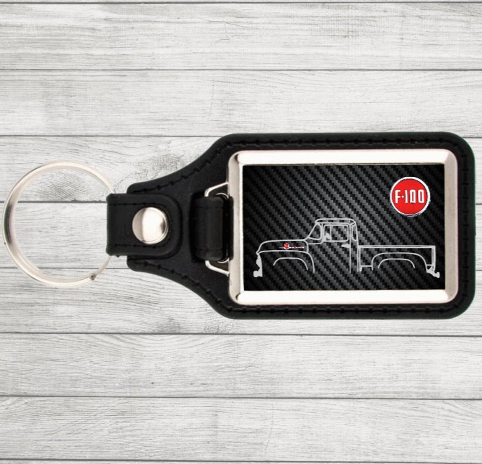 F100 Key Tag Personalized F100 Keychain Classic F100 Style Single Sided Rectangle ...