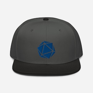 d20 D&D Polyhedral Die Snapback Hat