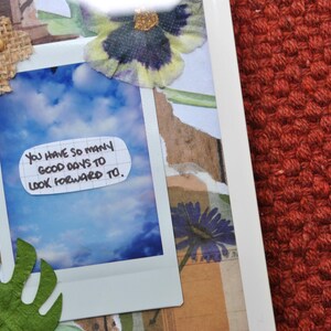 Hai così tanti bei giorni da aspettare con ansia, decorazione da parete con cornice 4" x 6", decorazione semplice, collage, fatto a mano, citazione artistica, promemoria, speranza, futuro