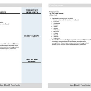 Federal Resume Template