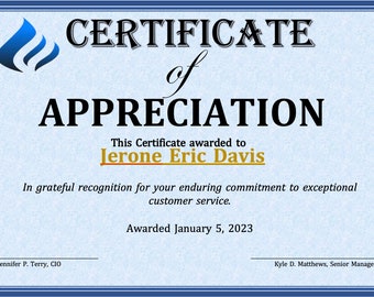 Certificate Template