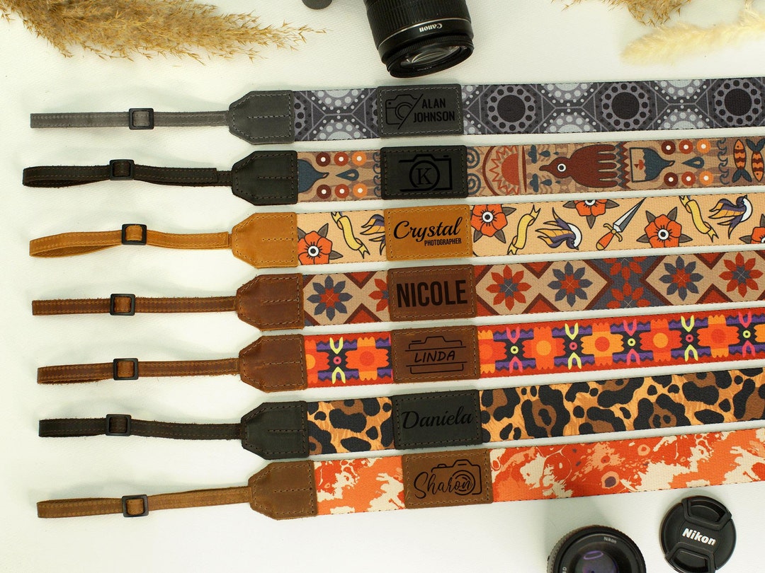 Custom Camera Strap for Nikon Canon Sony, Photographer Gift
