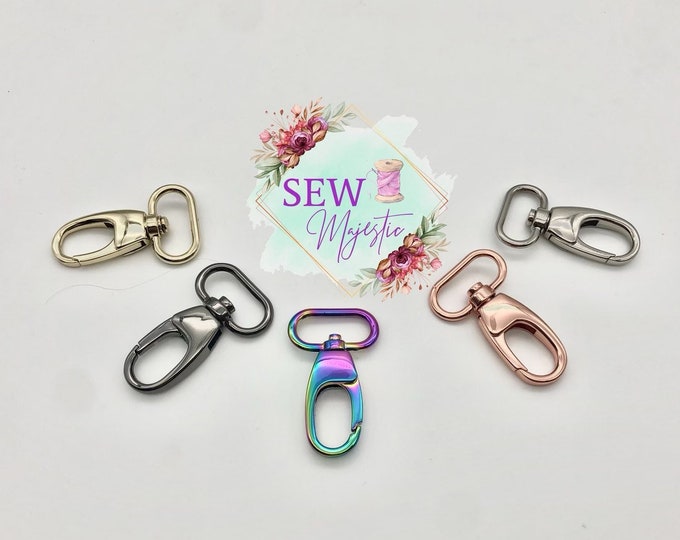 1" inch Snaphook, Swivel Snaphook, for bagmaking, straps, wristlets, crossbody, bagmaking supply, snapbook for purses, adjustable straps,