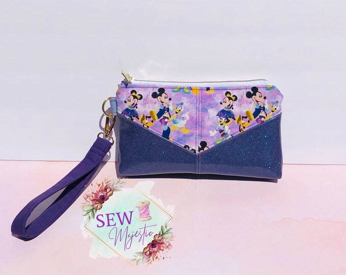 50th Celebration Mouse and Friends Harelquin Wristlet