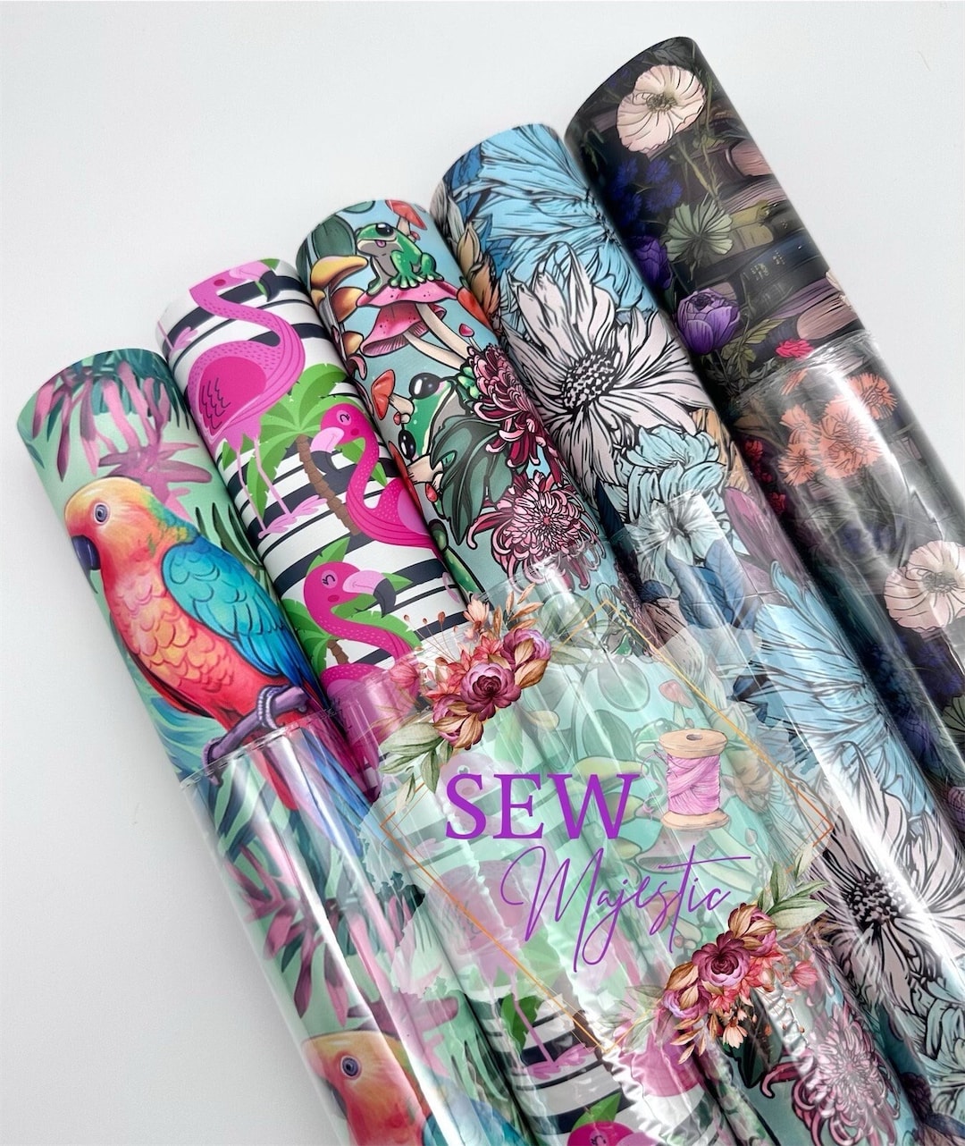 Printed Vinyl Fabric, for Sewing, Bagmaking, Vinyl Fabric, Roll Of