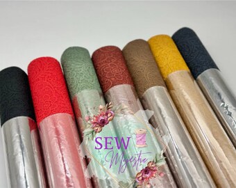 Lace Vinyl, For Sewing, For Bagmaking, Vinyl Fabric, Custom Vinyl, Embossed Vinyl, 18" Roll of Vinyl, Sew Majestic, Faux Leather