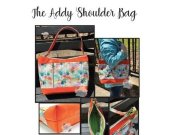 Addy Shoulder Bag Sewing Pattern by Sew Majestic, Downloadable PDF Pattern, Printable Bag Pattern, for Bagmakers, Sewing Supply, Crossbody