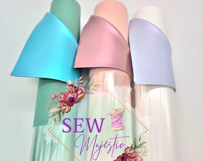 Pearlescent Vinyl, For Sewing, For Bagmaking, Fabric, Custom Vinyl, Metallic Sheen, 18" Roll, Sew Majestic, Faux Leather,