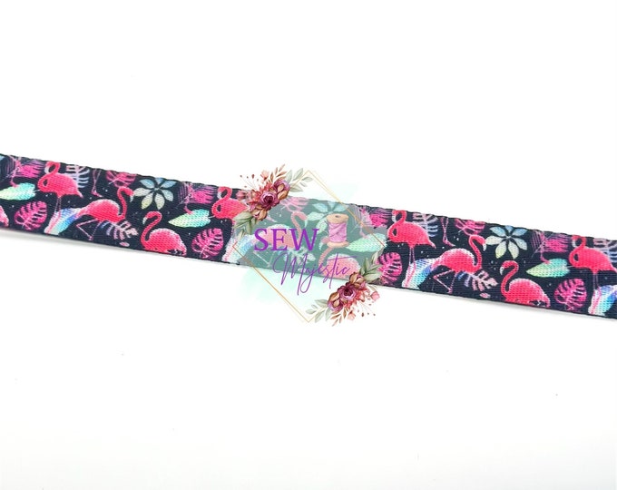 1" Flamingo Seatbelt Webbing By the Yard