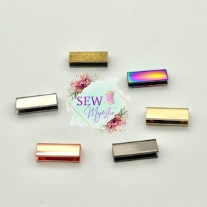 1&quot; One Inch Screw-in Strap Ends, Strap Ends for Bagmaking, Strap End Caps, For Bagmaking, Purse Hardware, Sewing Notions, Rainbow Hardware