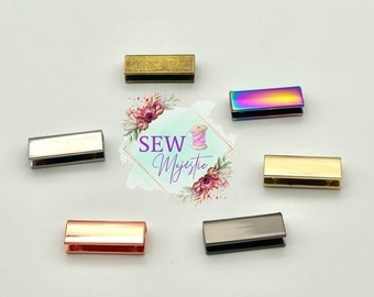 1" One Inch Screw-in Strap Ends, Strap Ends for Bagmaking, Strap End Caps, For Bagmaking, Purse Hardware, Sewing Notions, Rainbow Hardware