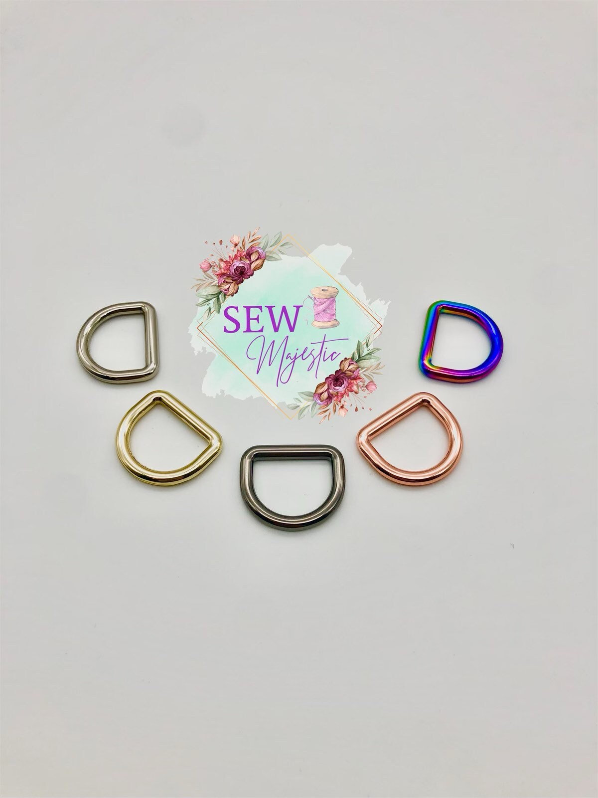 1 Welded D-Ring, For Bagmaking, D Ring, Sewing Notion, Purse Hardware, Sew  Majestic, Adjustable Strap, Welded D Ring for Sewing