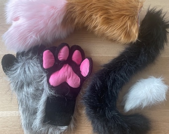 Fursuit Paws and Tails Lot