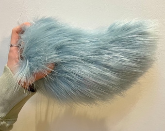 Sky Blue Fursuit Tail
