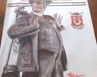 Lot de 3 couvertures de magazine vintage pour le Saturday Evening Post des années 1910