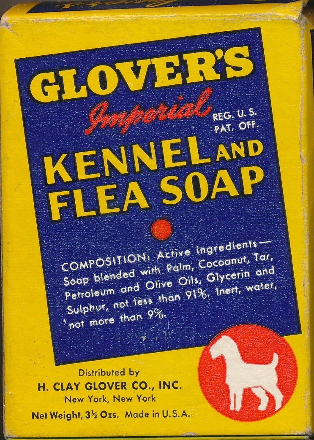 Vintage Antique Glover's Kennel and Flea Soap 1940's Etsy