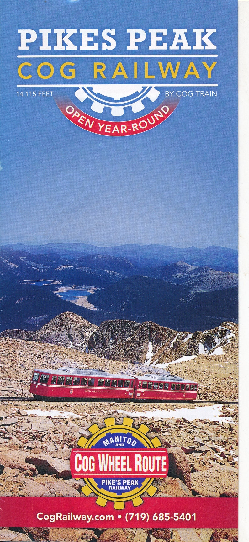 Manitou and Pikes Peak Cog Railway Lot of 8 Brochure/timetables - Etsy