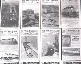 The Overland News Magazine voor de Union Pacific Lot van 16 nummers voor 1999-2000-2001