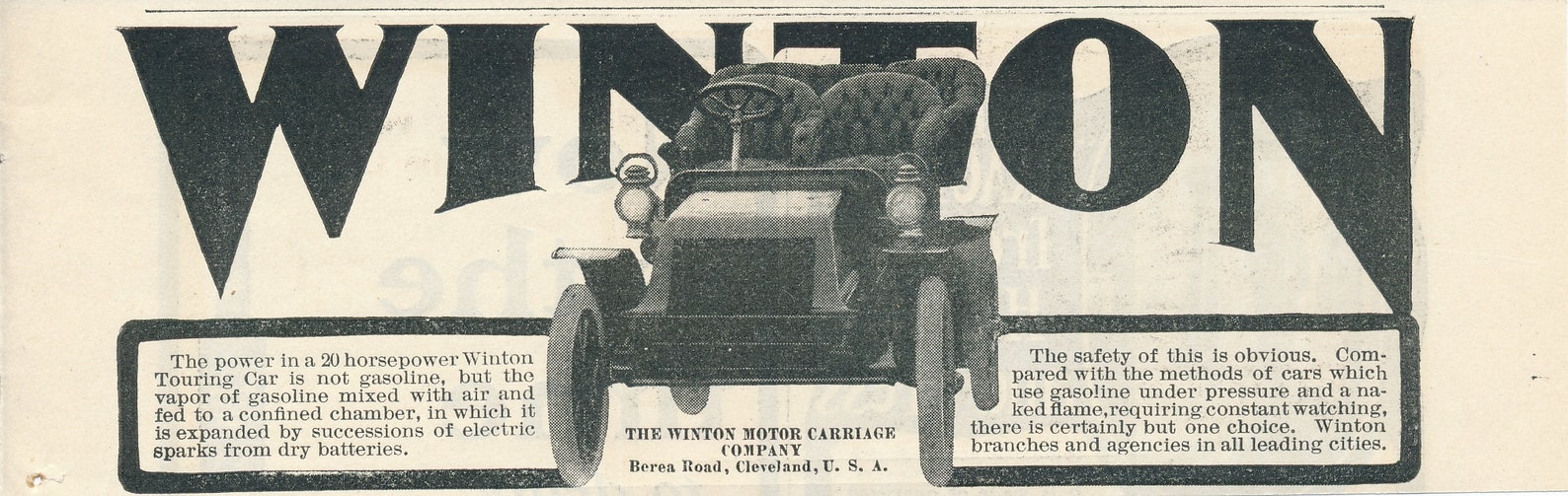 2 Vintage Print Ads for Winton Cars From the 1900s Etsy