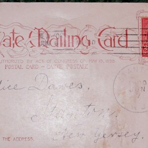 Francobollo rosso da 2 centesimi di George Washington del 1897 su cartolina del ponte di Brooklyn Raro