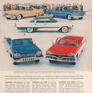 4 Vintage Magazine Ads for Chrysler in the 1950&#39;s and 1960&#39;s