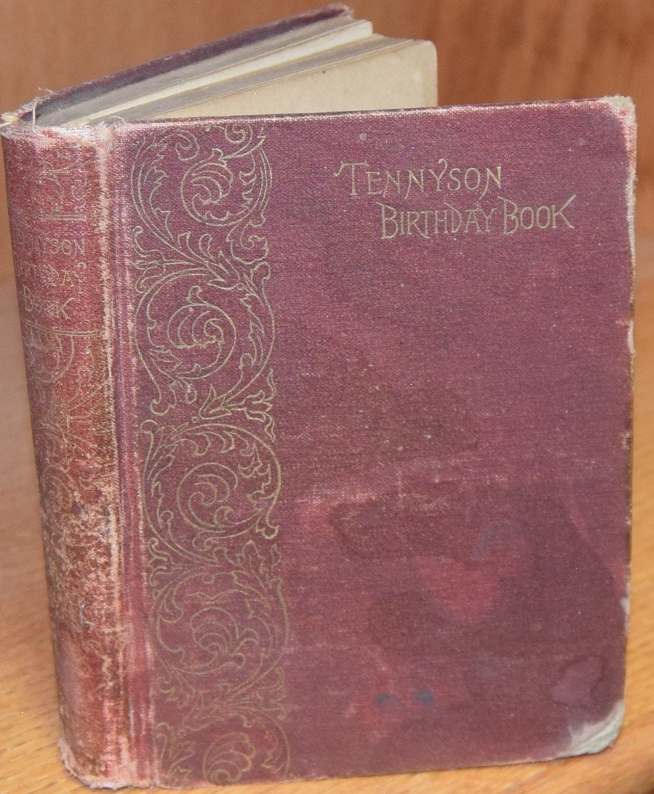 The Tennyson Birthday Book Edited by Emily Shakespear - Etsy