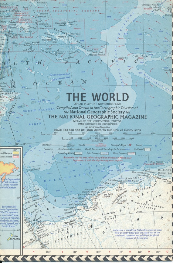 The National Geographic Magazine Maps: the World 1960 and the