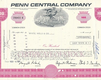 ペン セントラル カンパニーの普通株 3 つの異なる発行。