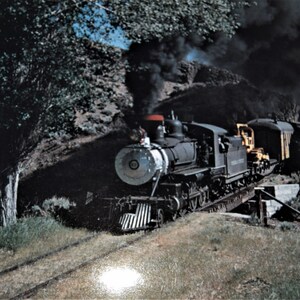 Virginia and Truckee Railroad Seis cartões postais coloridos 5,5 x 9 por Lyman Cox Vanishing Vistas